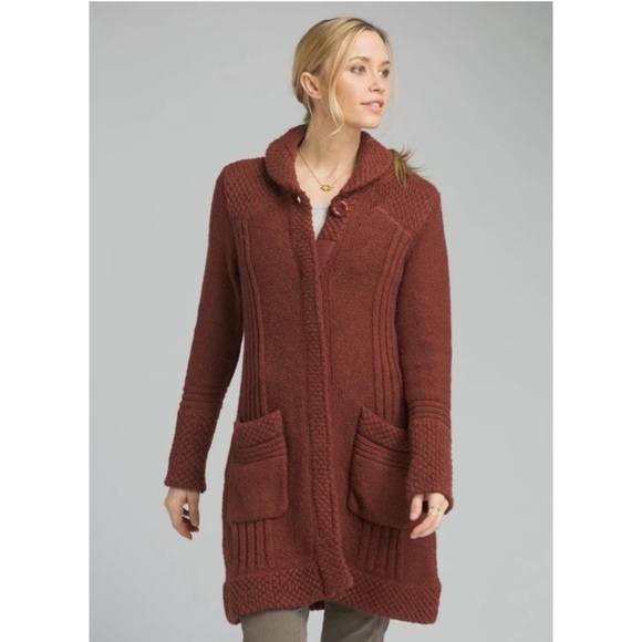 prAna Elsin Sweater Cardigan Coat Size Medium - Picture 1 of 7